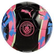 Detailed information about the product Manchester City FtblCore Mini Football in Black/Sunset Glow/Speed Green by PUMA