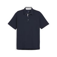 Detailed information about the product MATTR Brigade Men's Golf Polo Top in Deep Navy/Ash Gray, Size Large, Polyester/Elastane by PUMA