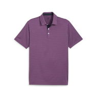 Detailed information about the product Mattr Gold Tucker Men's Golf Polo Top in Crushed Berry/Deep Navy, Size Small, Polyester/Elastane by PUMA