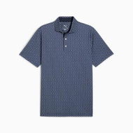 Detailed information about the product MATTR Lotus Men's Golf Polo Top in Deep Navy, Size Medium by PUMA