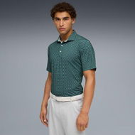 Detailed information about the product MATTR Lotus Men's Golf Polo Top in Green Terrain/Light Moss, Size Medium by PUMA