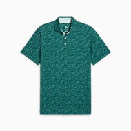 Detailed information about the product MATTR Peach Stand Men's Golf Polo Top in Dark Myrtle, Size Medium by PUMA
