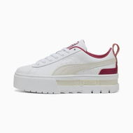 Detailed information about the product Mayze Lux Sneakers Women in White/Port, Size 5.5, Synthetic by PUMA Shoes