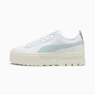 Detailed information about the product Mayze Lux Sneakers Women in White/Sea Glass, Size 8.5, Synthetic by PUMA Shoes