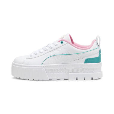 Mayze Retro Resort Women's Sneakers in White/Sparkling Green, Size 10.5, Synthetic by PUMA Shoes