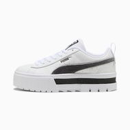 Detailed information about the product Mayze Velvet Dream Women's Sneakers in White/Dusky Gray, Size 6.5, Synthetic by PUMA