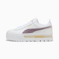 Detailed information about the product Mayze Velvet Dream Women's Sneakers in White/Plum Jam, Size 5.5, Synthetic by PUMA