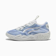 Detailed information about the product MB.04 Lo Team Pack Basketball Shoes Kids in Feather Gray/Cool Mid Gray/Cool Dark Gray, Size 2, Synthetic by PUMA Shoes