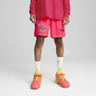 Detailed information about the product MELO 1Love Men's Basketball Shorts in Pink Alert, Size Large, Polyester by PUMA