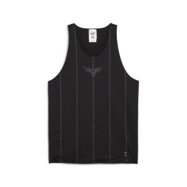 Melo Alwayz On Men's Basketball Tank Top in Black, Size Large, Polyester by PUMA