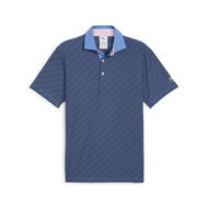 Detailed information about the product Men's Golf Jacquard Stripe Polo Top in Blue Skies, Size Small, Polyester/Elastane by PUMA