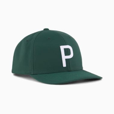 Men's Heritage P Cap in Dark Myrtle/White Glow, Polyester/Cotton by PUMA