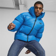 Detailed information about the product Men's Hooded Ultra Down Puffer Jacket in Racing Blue, Size Large, Nylon by PUMA