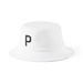 Men's P Bucket Hat in White Glow, Size L/XL, Polyester by PUMA. Available at Puma for $22.00