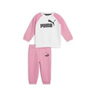 Detailed information about the product Minicats Essentials Raglan Jogger Set Toddler in Fast Pink, Size 0/3M, Cotton/Polyester by PUMA
