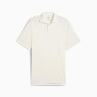 Detailed information about the product Modalon Men's Golf Polo Top in Warm White, Size Medium, Cotton/Modal/Elastane by PUMA