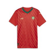 Detailed information about the product Morocco 23/24 Women's World Cup Home Jersey Shirt in Red/Power Green, Size Small, Polyester by PUMA