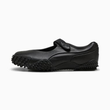Mostro Fey Leather Unisex Shoes in Black, Size 5, Synthetic by PUMA Shoes