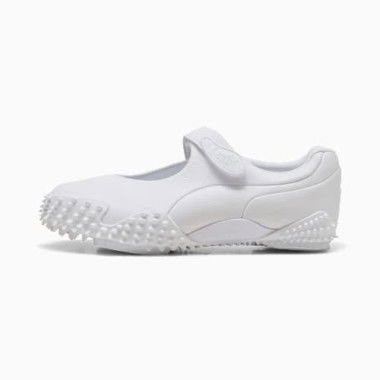 Mostro Fey Leather Unisex Shoes in White, Size 5.5, Synthetic by PUMA Shoes