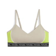 Detailed information about the product MOVE STRONG Women's Training Bra in Putty, Size Large, Polyester/Elastane by PUMA