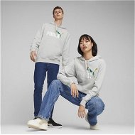 Detailed information about the product No.1 Logo Hoodie in Light Gray Heather, Size XS, Cotton by PUMA