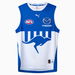 North Melbourne Football Club 2025 Men's Replica Away Guernsey in White/Surf The Web/Nmfc Away, Size Large by PUMA. Available at Puma for $130.00