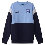 Detailed information about the product NSW Blues 2024 Unisex Heritage Crew Top in Bel Air Blue/Dark Sapphire/Nsw, Size Small, Cotton/Polyester by PUMA