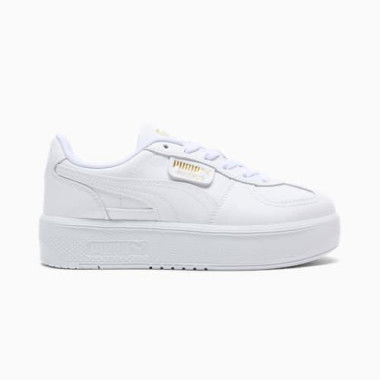 Palermo Elevata Leather Sneakers Women in White, Size 10.5, Synthetic by PUMA