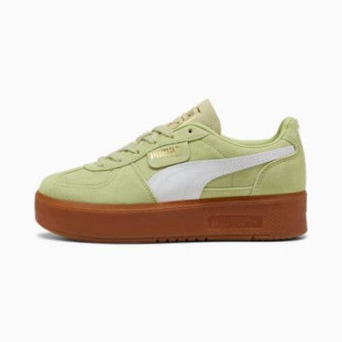 Palermo Elevata Sneakers Women in Pistachio Green/Gum, Size 6, Synthetic by PUMA Shoes