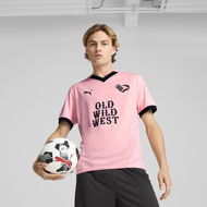 Detailed information about the product Palermo F.C. 24/25 Home Men's Jersey Shirt in Team Light Pink/Black, Size Medium, Polyester by PUMA