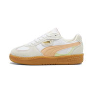 Detailed information about the product Palermo Moda Women's Sneakers in White/Peach Fizz, Size 5.5, Synthetic by PUMA