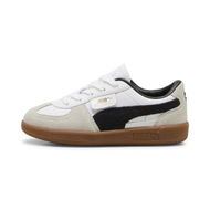 Detailed information about the product Palermo Sneakers Kids in White/Vapor Gray/Gum, Size 11 by PUMA