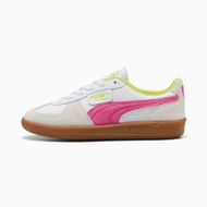 Detailed information about the product Palermo Sneakers Unisex in White/Fluro Pink Pes, Size 4 by PUMA Shoes