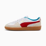 Detailed information about the product Palermo Sneakers Unisex in White/For All Time Red, Size 4.5 by PUMA Shoes