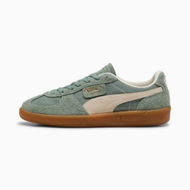 Detailed information about the product Palermo Vintage Unisex Sneakers in Green Moon/Alpine Snow, Size 4, Textile by PUMA Shoes
