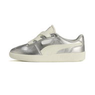 Detailed information about the product Palermo Wide Lace Metallic Sneakers Women in Silver/Warm White/Cool Light Gray, Size 5.5, Textile by PUMA Shoes