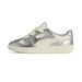 Palermo Wide Lace Metallic Sneakers Women in Silver/Warm White/Cool Light Gray, Size 5.5, Textile by PUMA Shoes. Available at Puma for $150.00