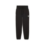 Detailed information about the product Pivot Basketball Women's Sweat Pants in Black, Size Large, Cotton/Elastane by PUMA