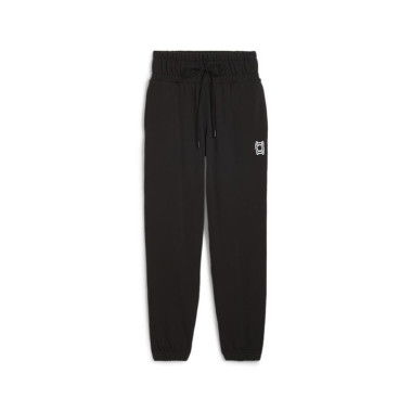 Pivot Basketball Women's Sweat Pants in Black, Size XS, Cotton/Elastane by PUMA