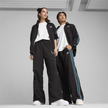 PLAY LOUD T7 Track Pants Unisex in Black, Size Medium, Polyester by PUMA