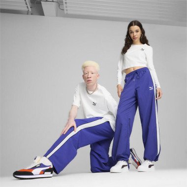 PLAY LOUD T7 Track Pants Unisex in Lapis Lazuli, Size Large, Polyester by PUMA
