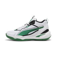 Detailed information about the product Playmaker 2023 Unisex Sneakers in White/Archive Green/Black, Size 10, Synthetic by PUMA