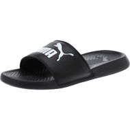 Detailed information about the product Popcat Slide Unisex Sandals in Black/White, Size 7, Synthetic by PUMA