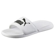 Detailed information about the product Popcat Slide Unisex Sandals in White/Black, Size 4, Synthetic by PUMA