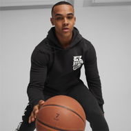 Detailed information about the product Posterize 2.0 Men's Basketball Hoodie in Black, Size Small, Cotton by PUMA