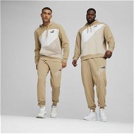 Detailed information about the product POWER Colorblock Men's Hoodie in Prairie Tan, Size 2XL, Cotton/Polyester by PUMA