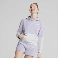 Detailed information about the product Power Colour Block Girls' Hoodie in Vivid Violet, Size 4T, Cotton/Polyester by PUMA