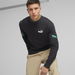 POWER Colourblock Men's Crew Neck Sweatshirt in Black/Vine, Size 2XL, Cotton by PUMA. Available at Puma for $38.00