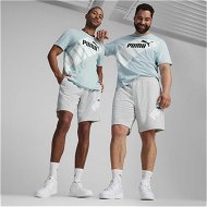 Detailed information about the product POWER Men's Shorts in Light Gray Heather, Size 2XL, Cotton/Polyester by PUMA