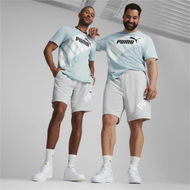 Detailed information about the product POWER Men's Shorts in Light Gray Heather, Size Large, Cotton/Polyester by PUMA